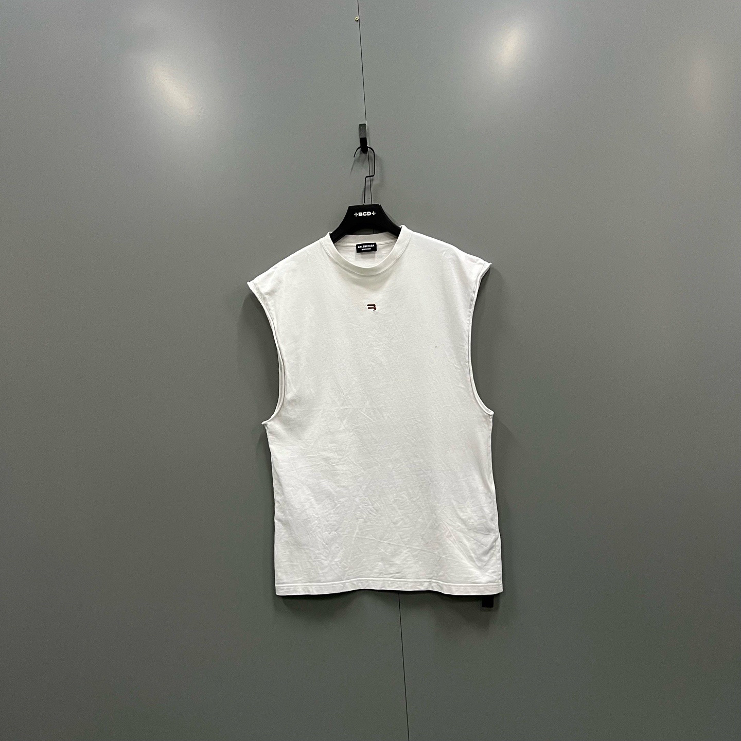 95新 Balenciaga/巴黎世家 (ll) 017920  圆领无袖T恤 S码