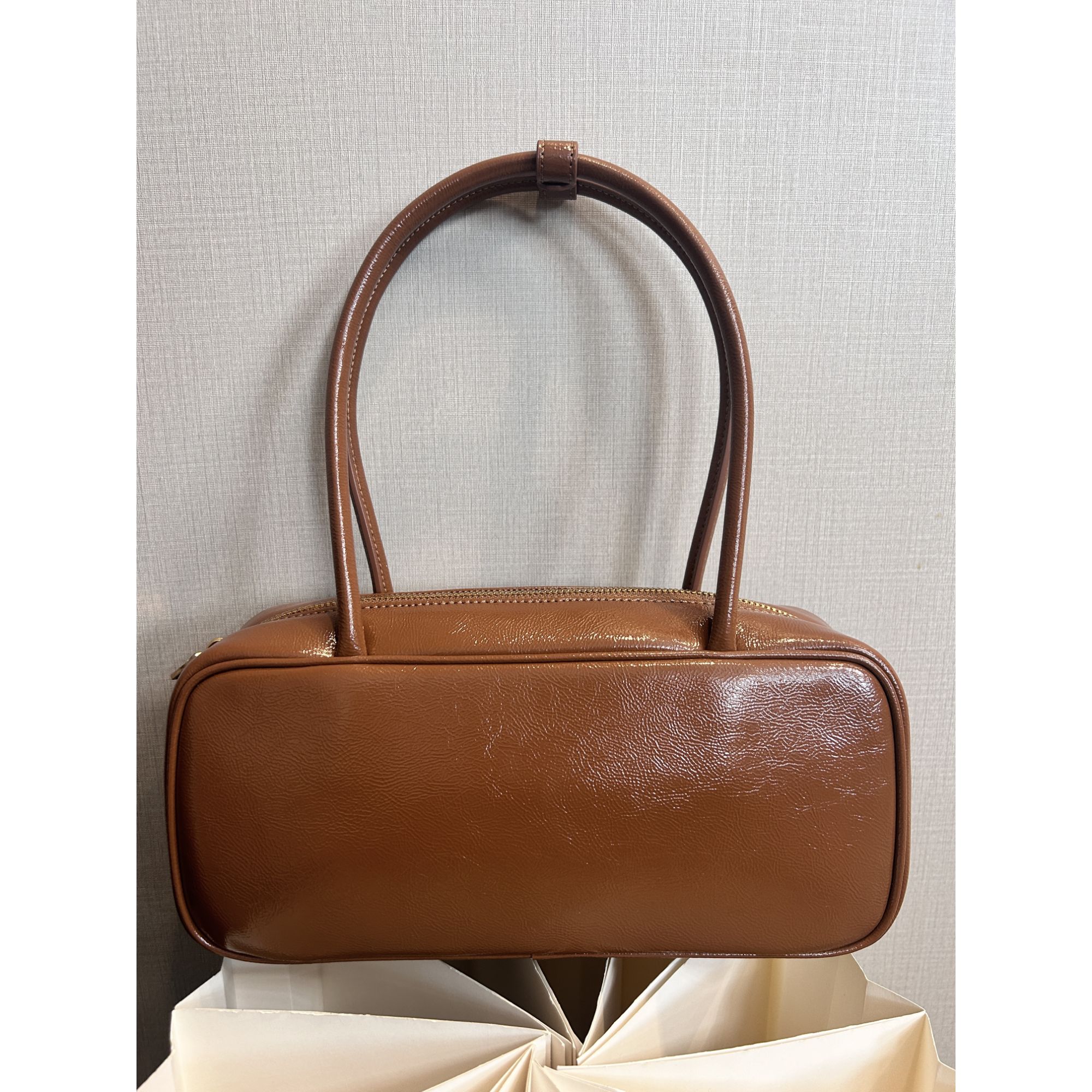 TOLEX2025新款手工时尚大号光球百搭女包棕色