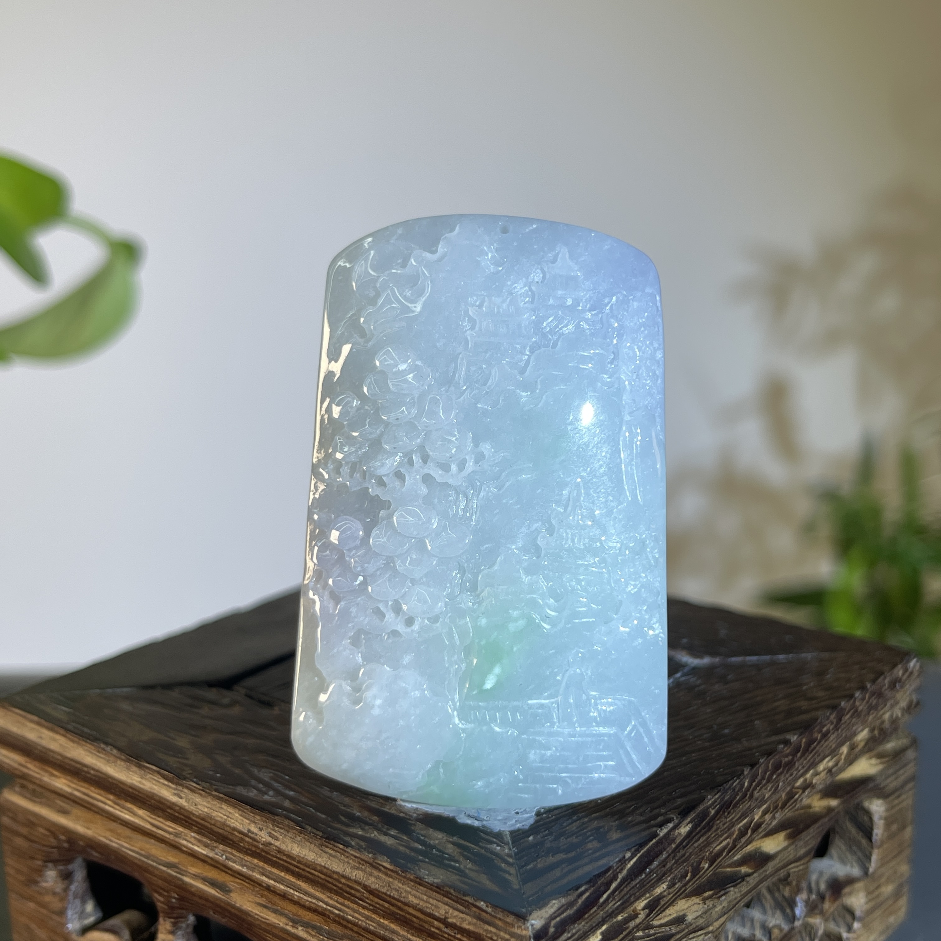 JTW14-61 天然缅甸翡翠A货  山水牌