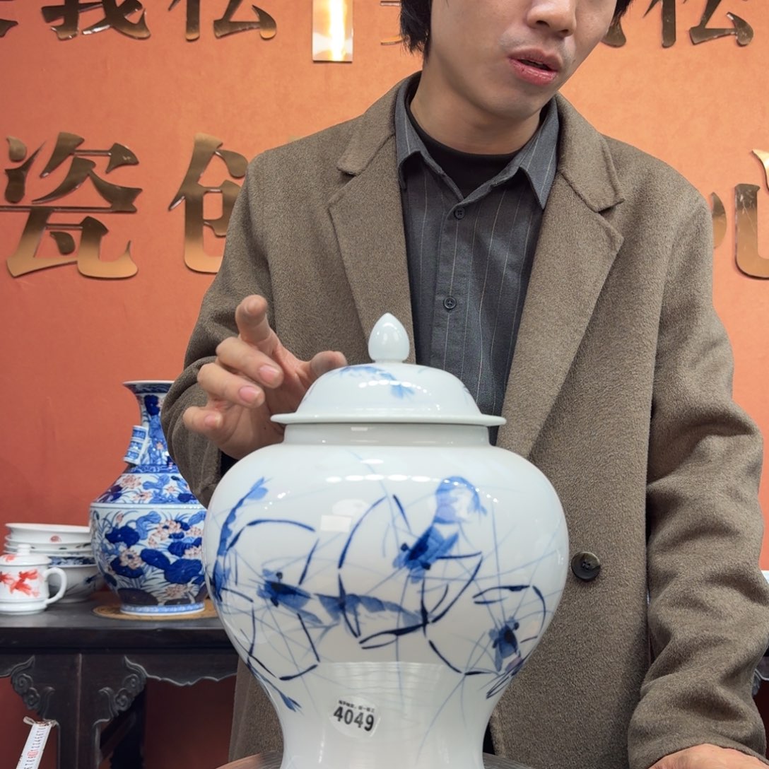 陶摆件吴义松陶瓷甄选4049