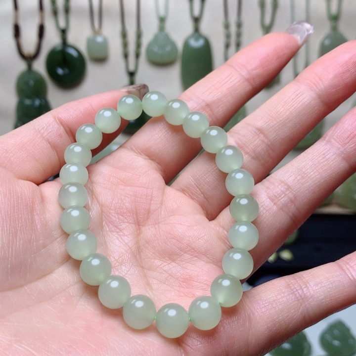 和田玉手串未镶嵌