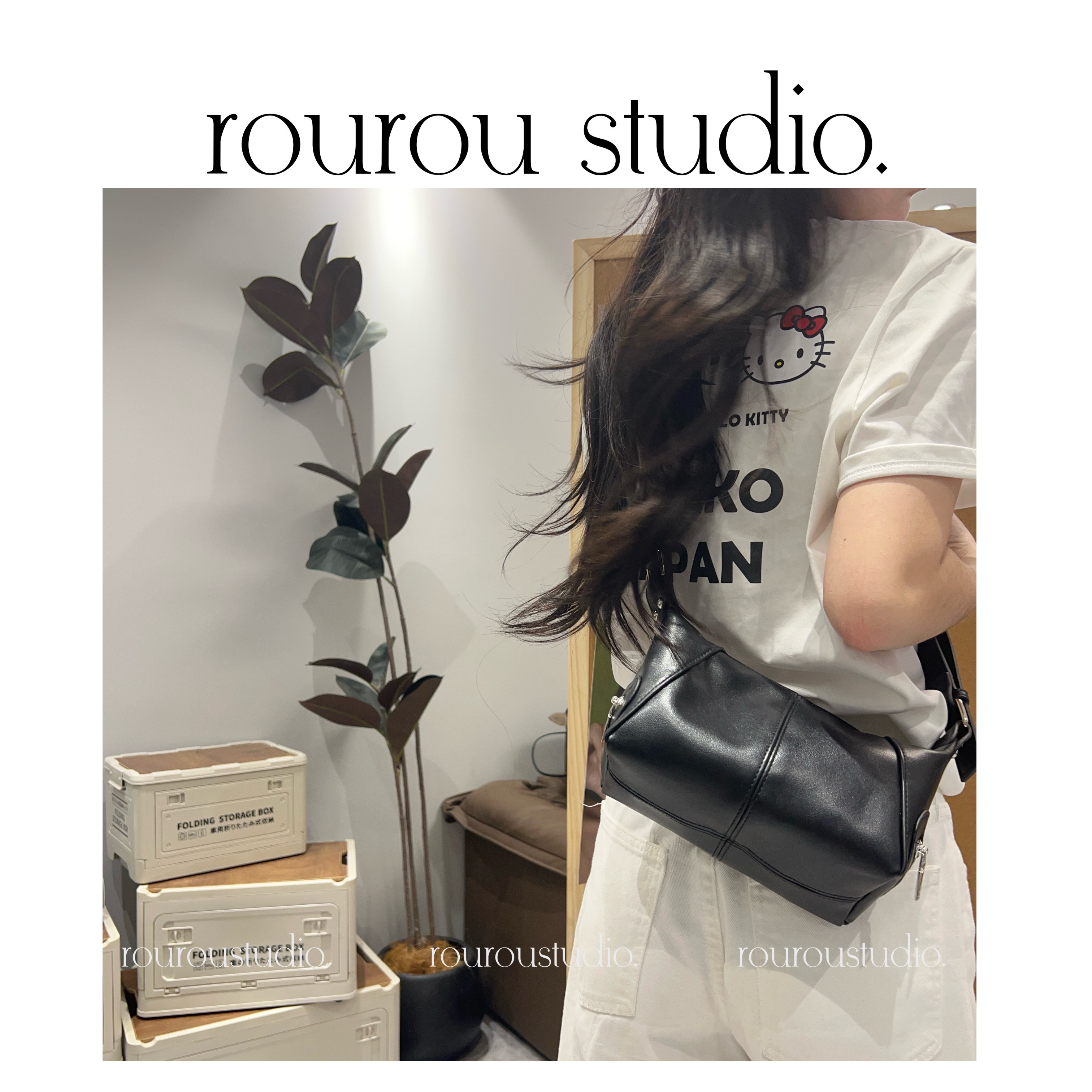 【rouroustudio】小众设计酷拽高质感腋下斜挎包～