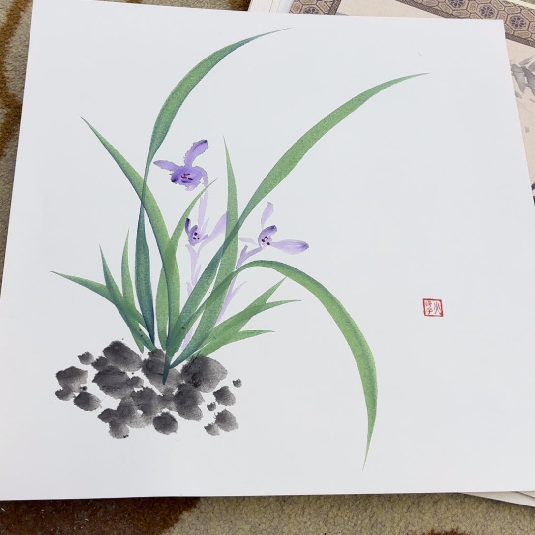国画38-38卡纸作品艺