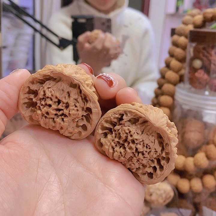 【闪购商品】文玩核桃把件44.5蛇头