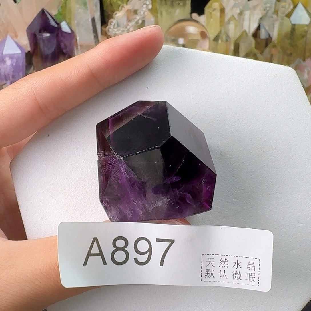 -***6未镶嵌水晶珠宝半成品897，黄双尖胖的
