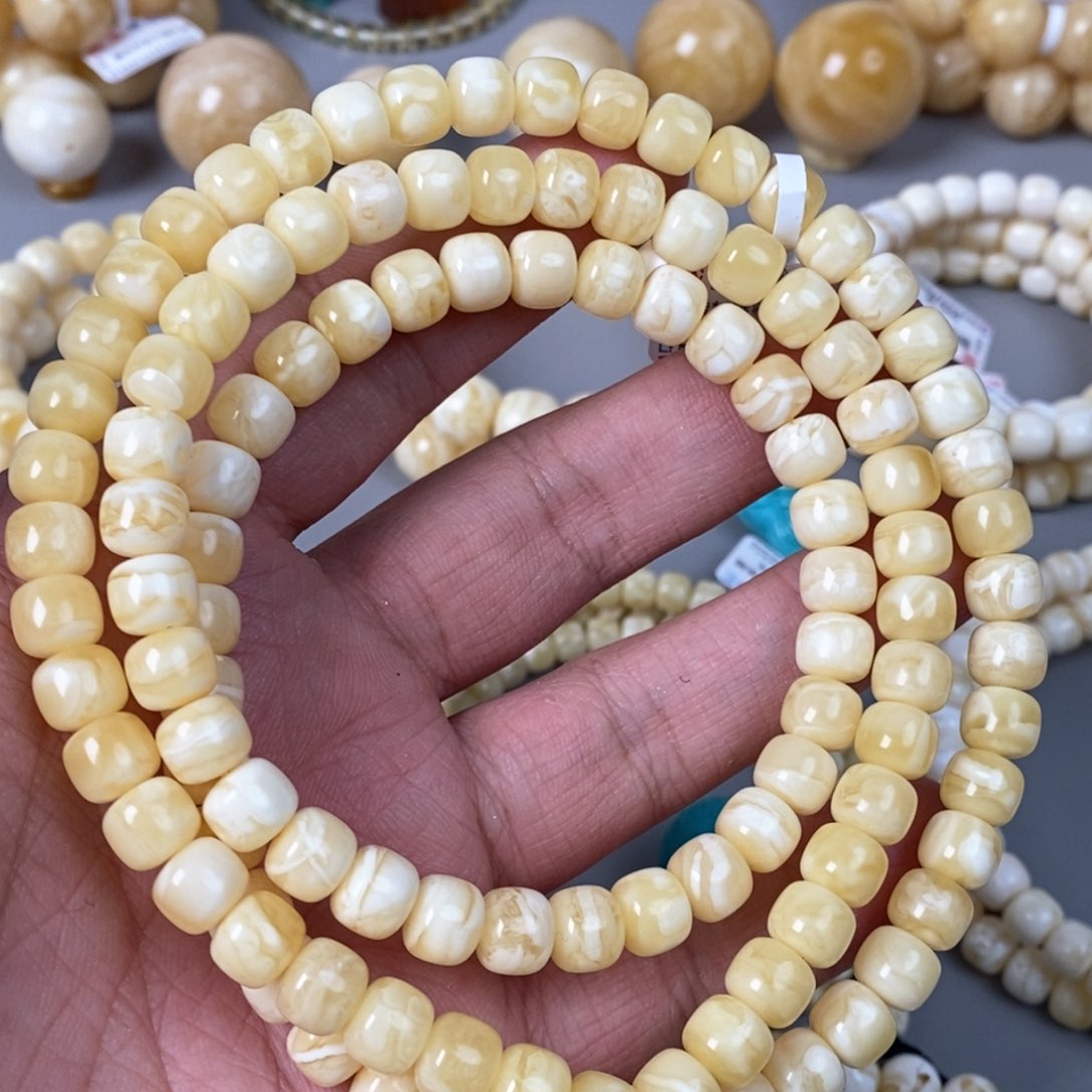 琥珀珠宝奇石未镶嵌8.5mm