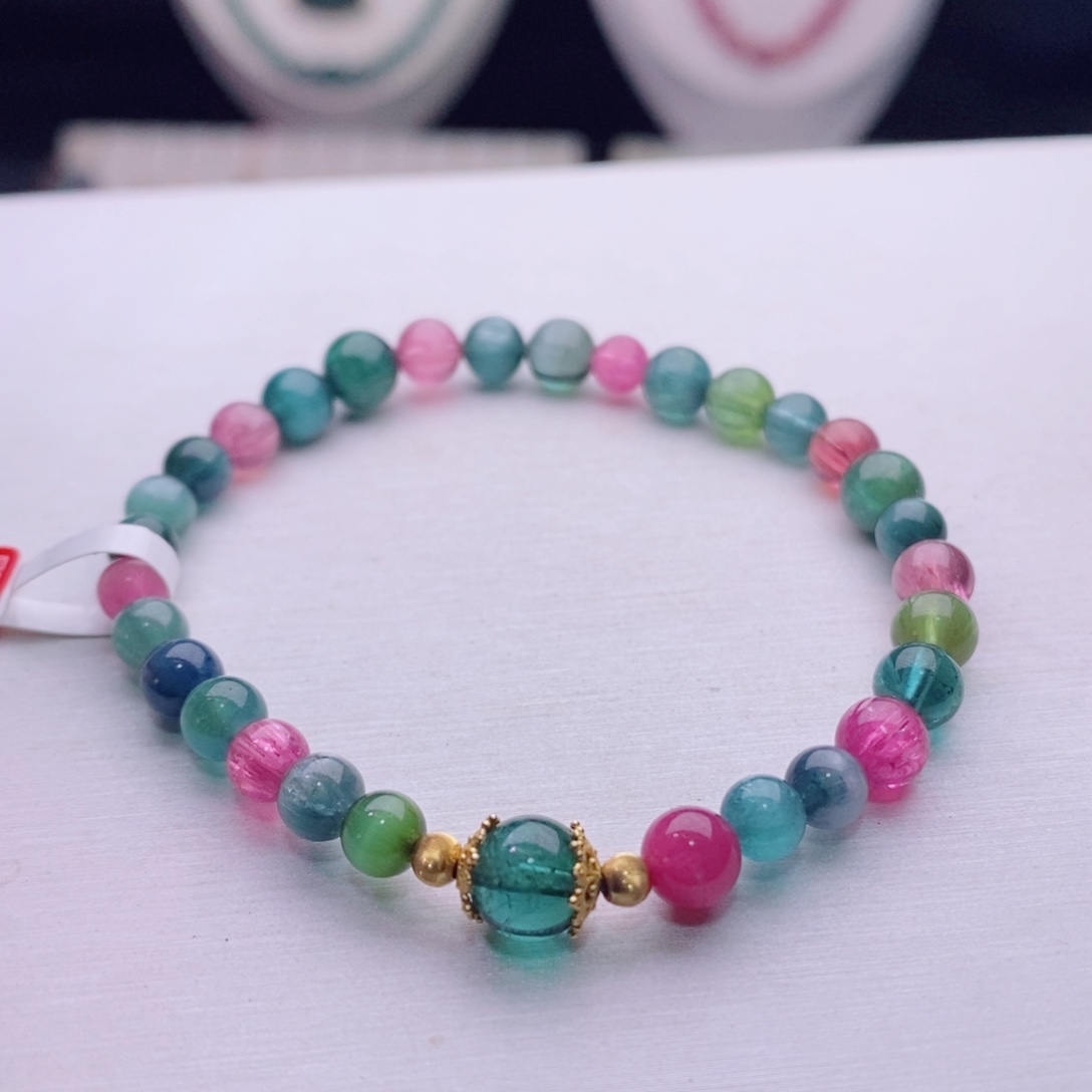 未镶嵌手链碧玺碧玺A手链