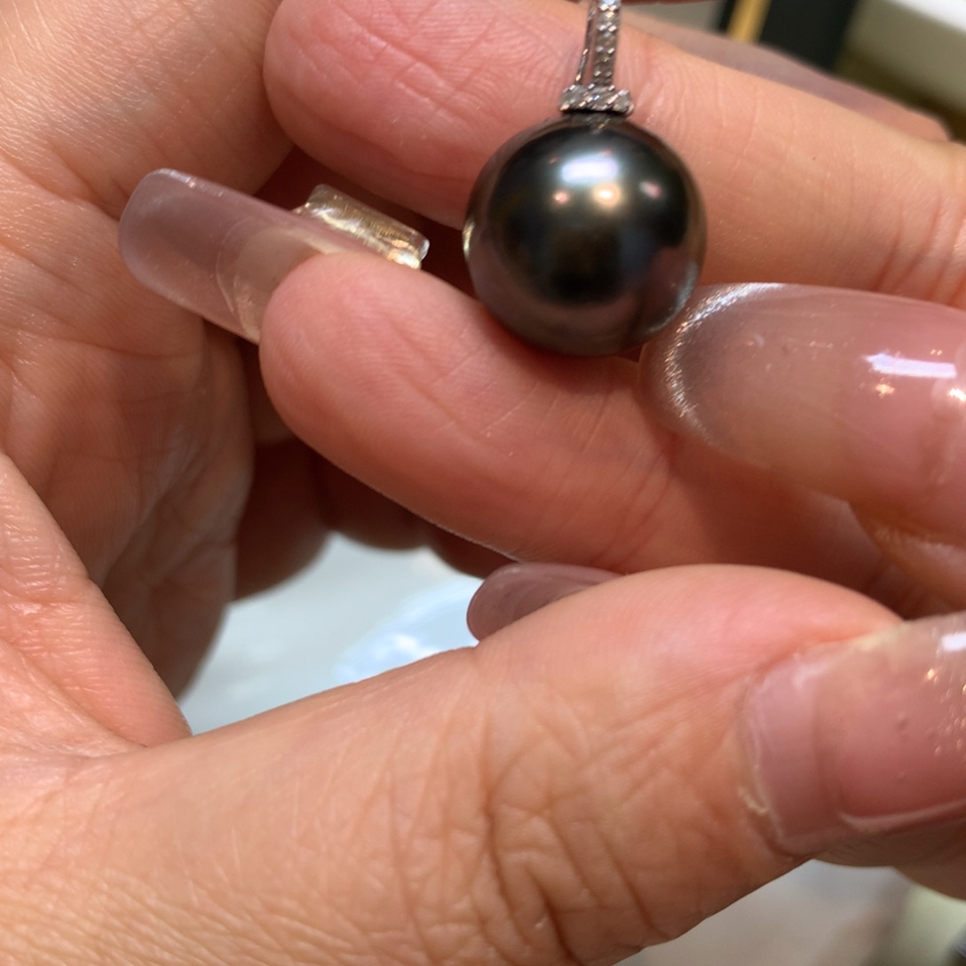 海水珍珠颈饰银S925镶嵌