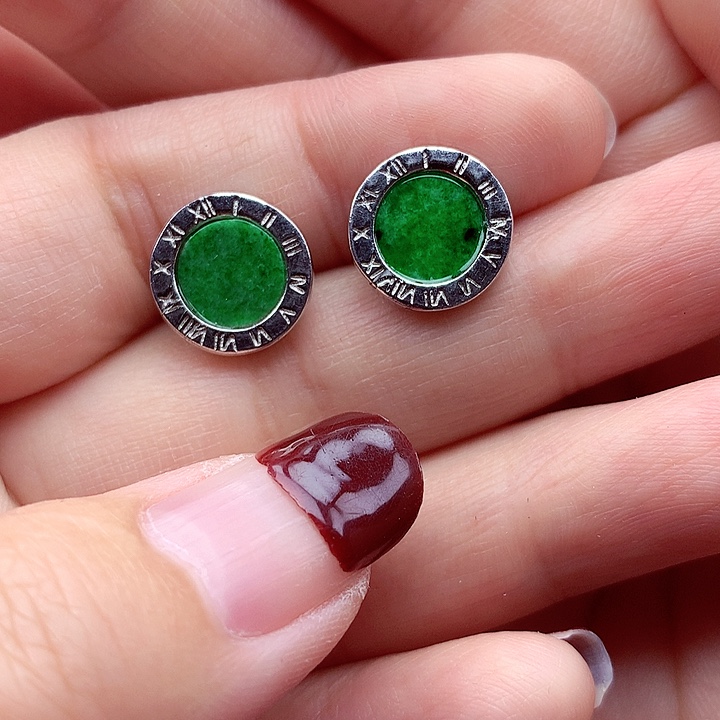 翡翠颈饰银S925镶嵌翡翠