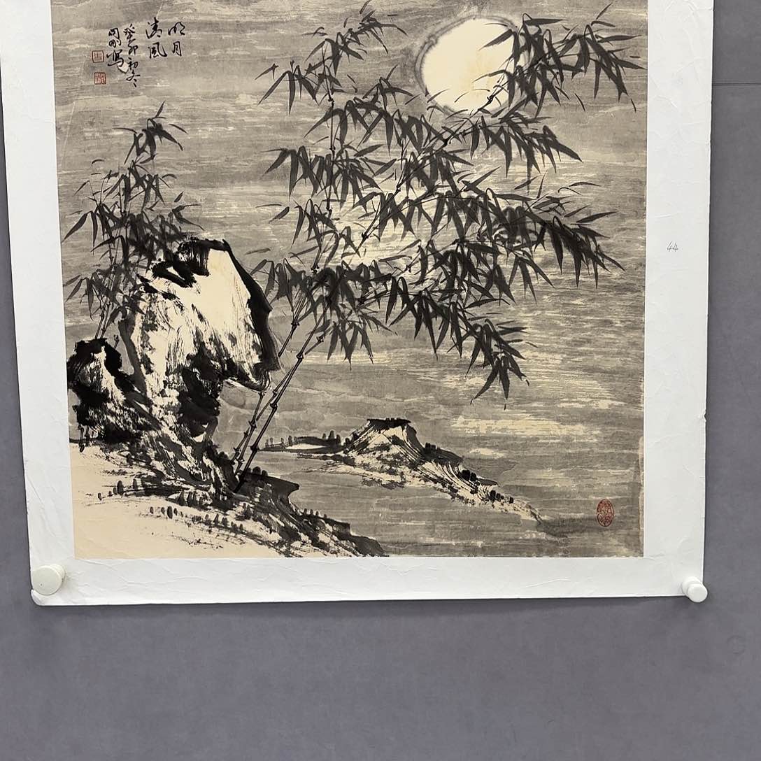 国画艺术家真人手绘