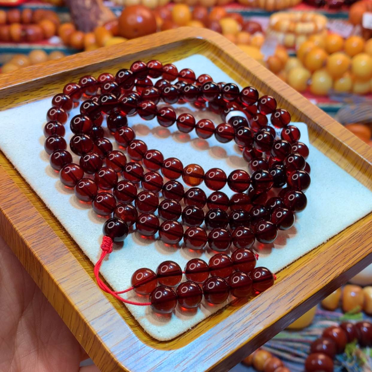 【闪购商品】血珀手链未镶嵌血珀手链