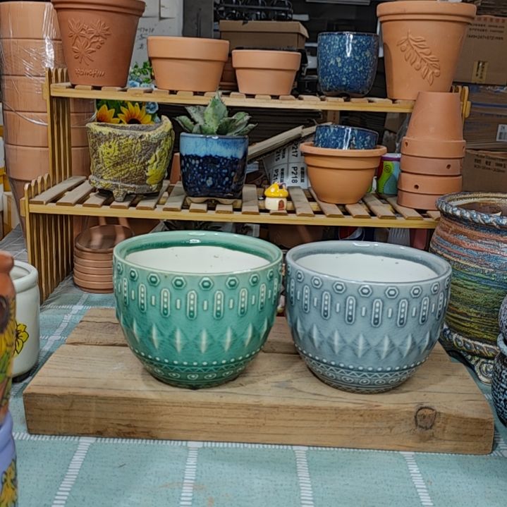 紫砂花盆粗陶花盆