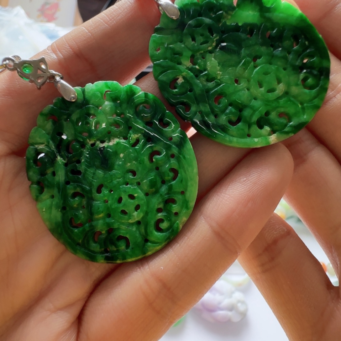 翡翠银S925镶嵌手镯翡翠880