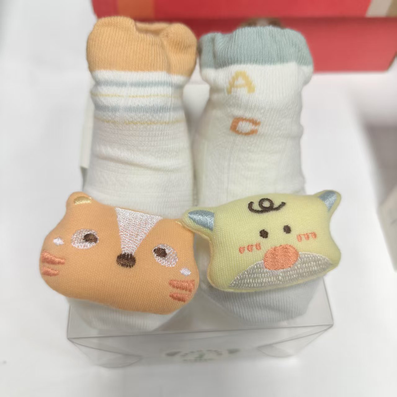 春季袜子棉袜新生儿薄款A类透气可爱风好看夏季