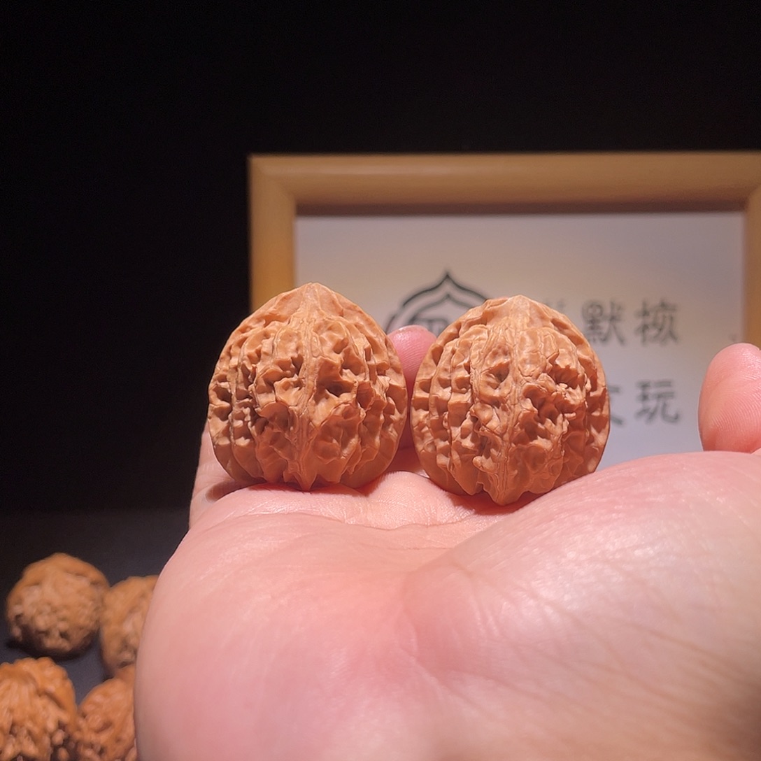 ****敢把件文玩核桃35全品苹果园