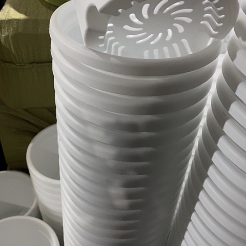 树脂四季3号纯白无托6个