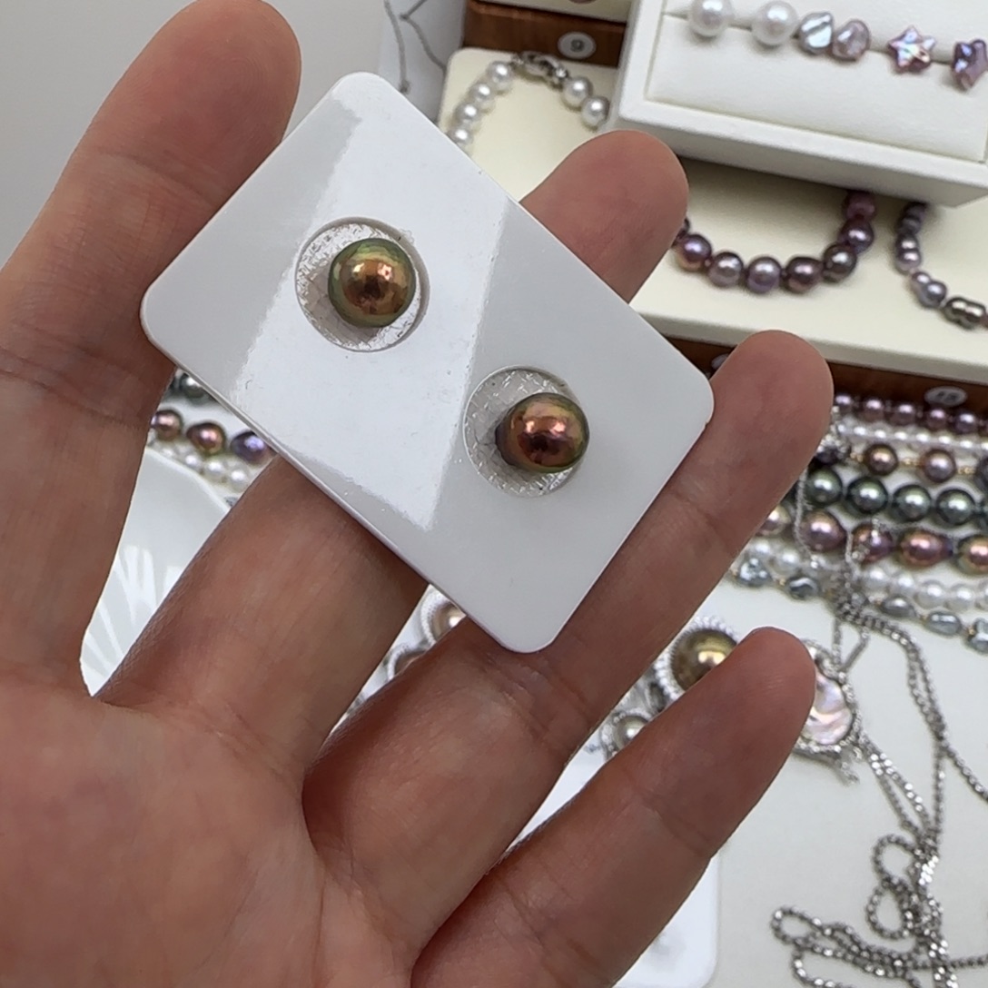 M***～银S925镶嵌耳饰淡水珍珠