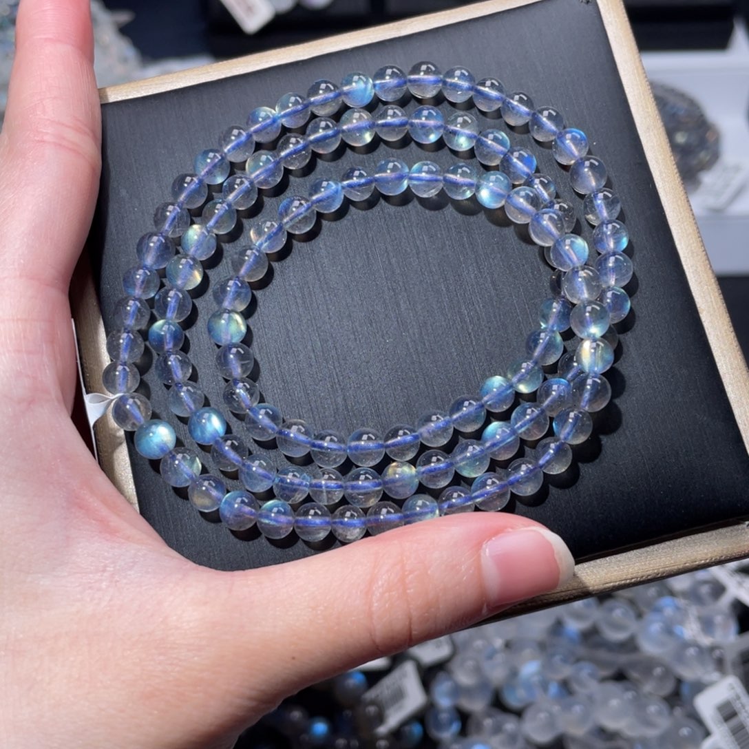 手链长石未镶嵌性价比加拿大彩光灰月光5m+