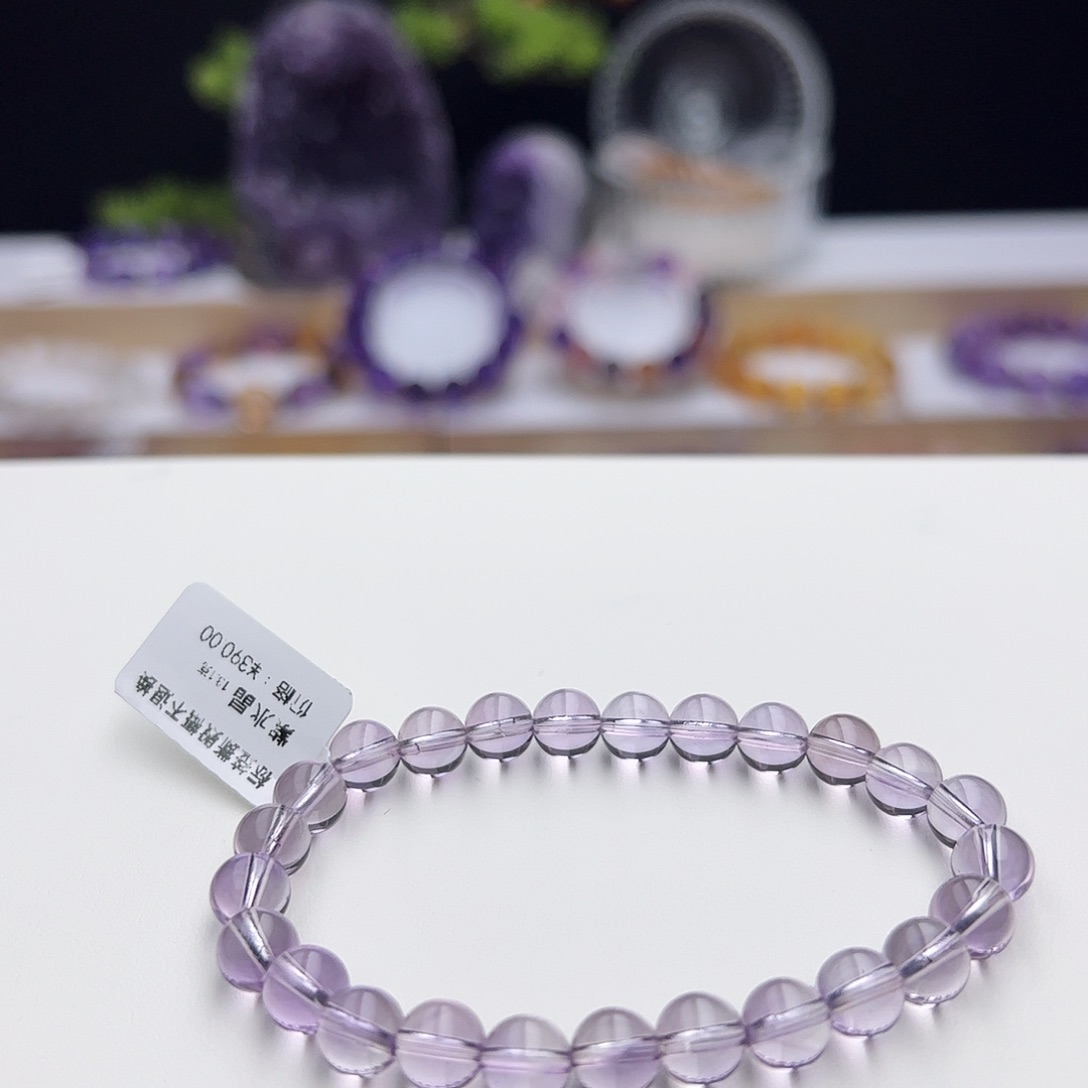 水晶手链未镶嵌紫水晶7.2mm13.1