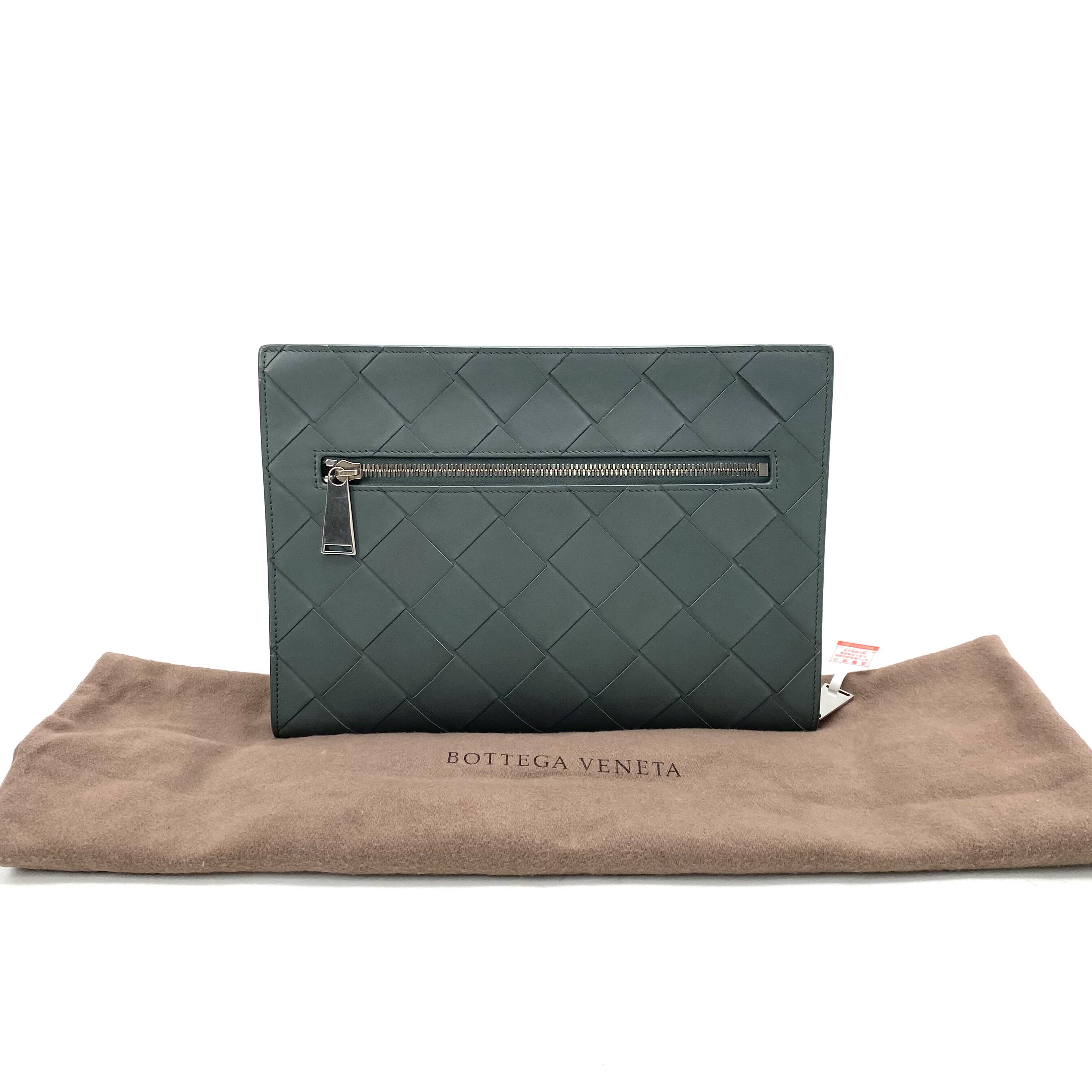 95新 BOTTEGA VENETA/葆蝶家 新款大编织全皮手拿包 尺寸28/20 