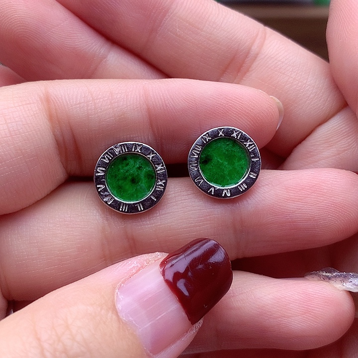 翡翠颈饰银S925镶嵌翡翠