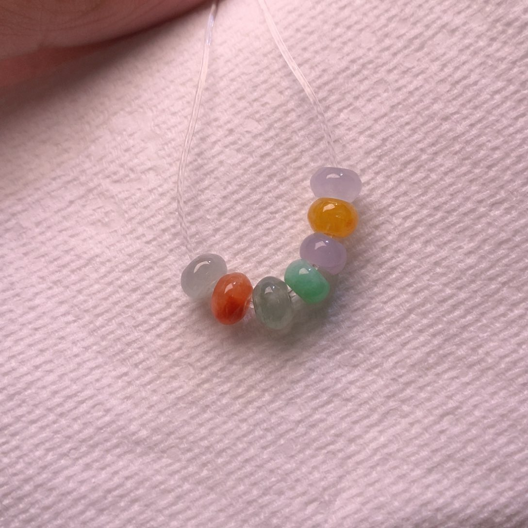 翡翠散珠七彩珠珠49