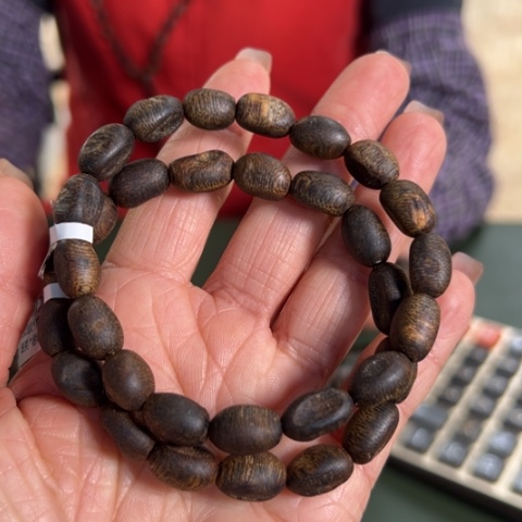 沉香手串红土乌身沉水虫漏7克卡0.8多样性发1串