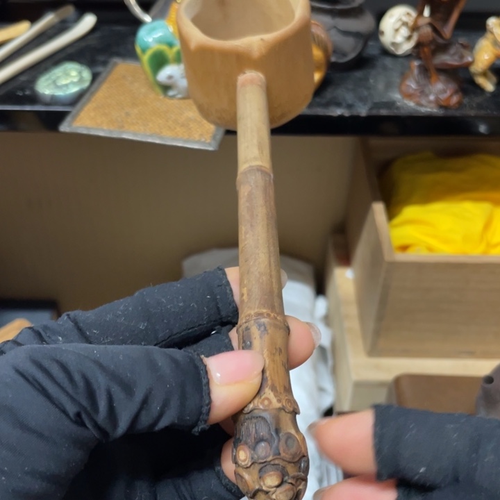 竹中古工艺品摆件