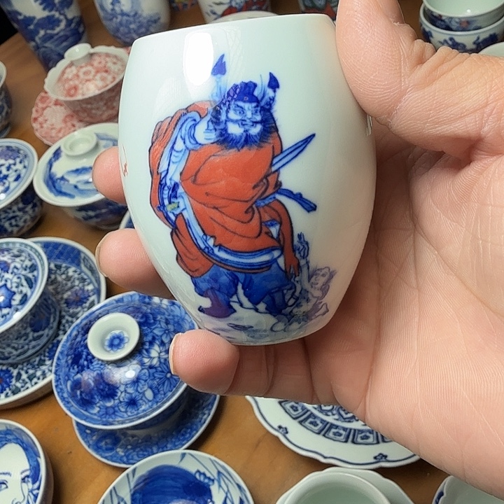 手绘钟馗福利款单杯