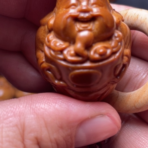 橄榄核手串/手链聚宝财神单子竹环穿配3.3左右