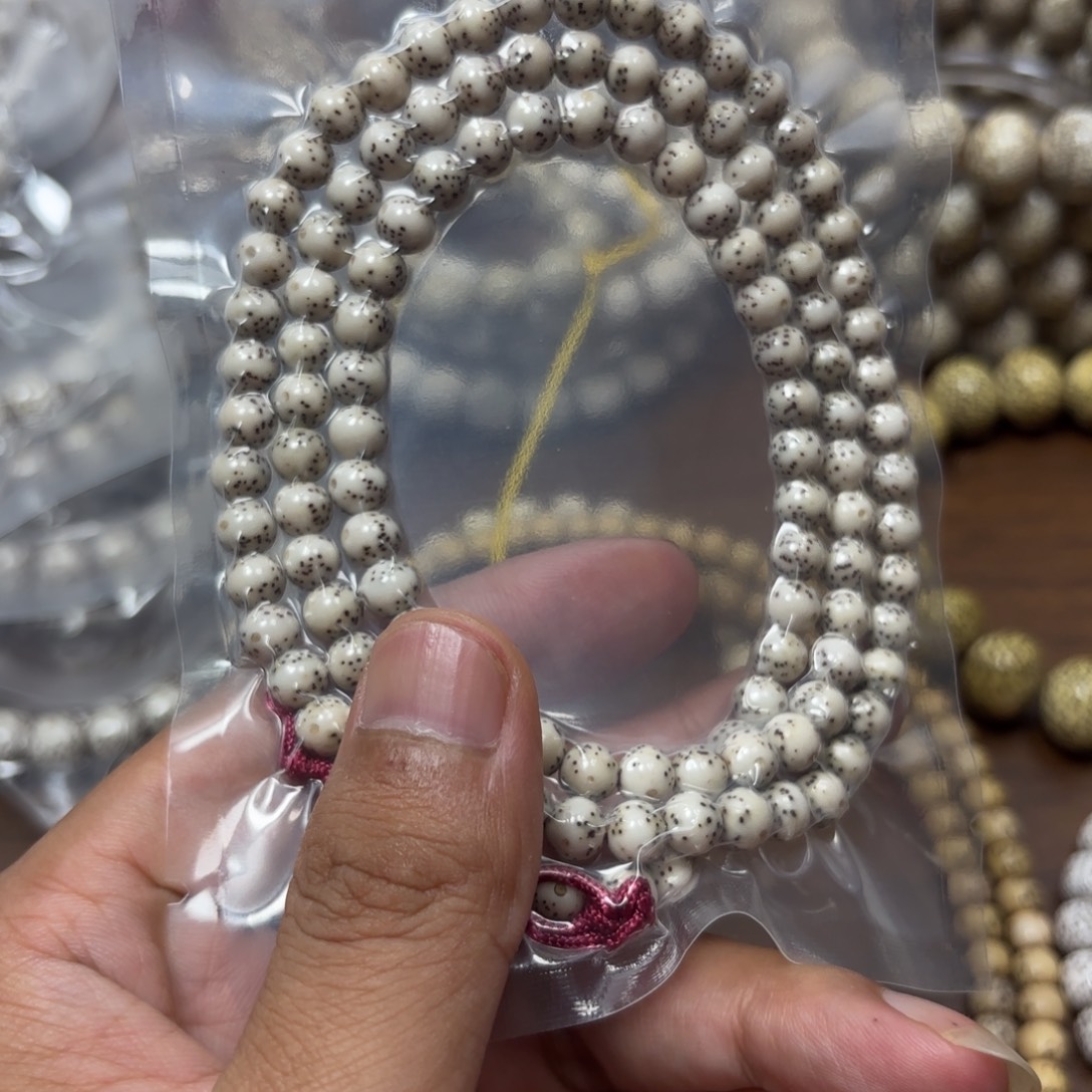 手串星月菩提星月石玉料6圆