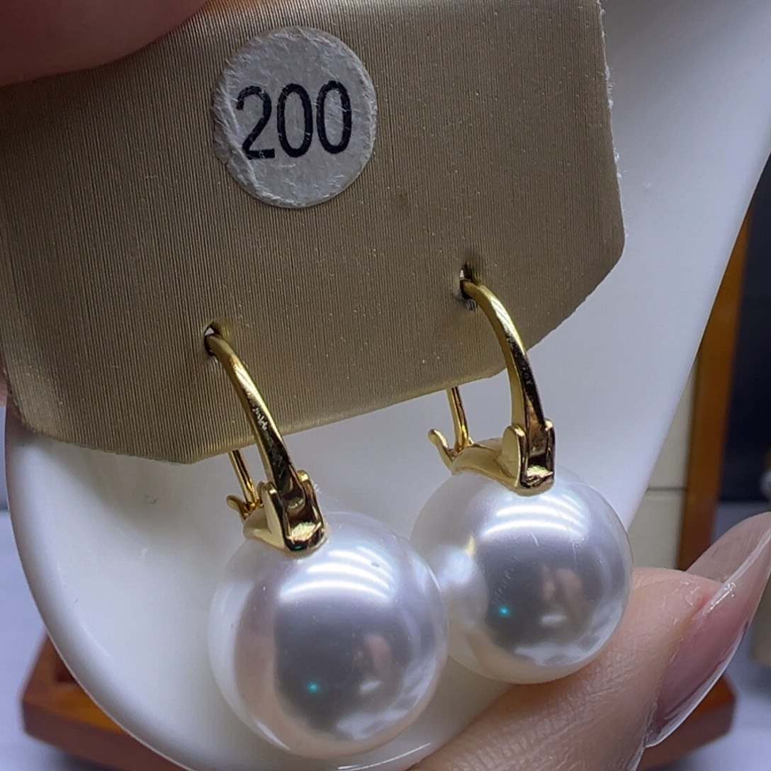 耳饰淡水珍珠银S925镶嵌