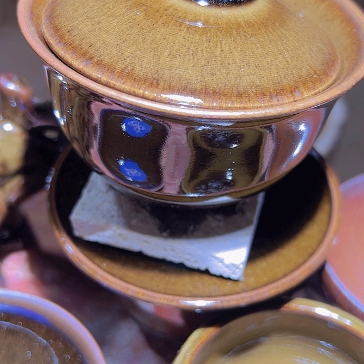 茶盏?****?三才盖碗瑕疵哈哈哈