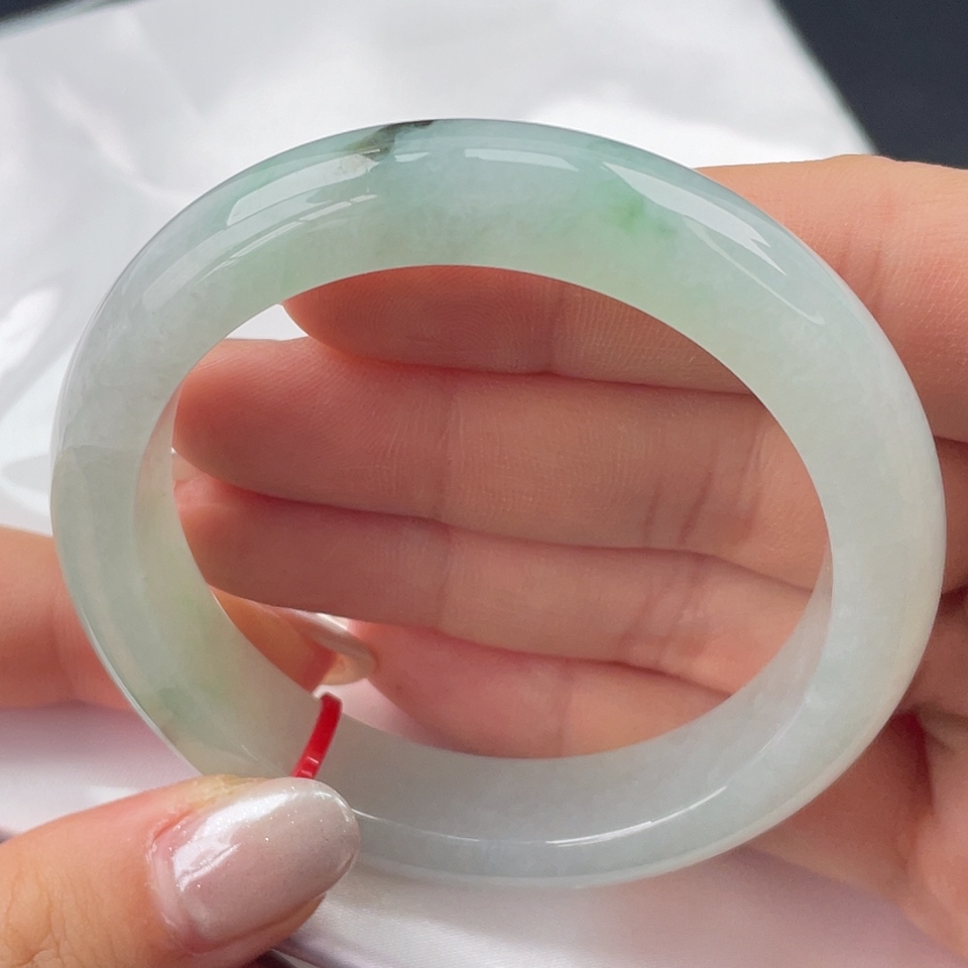 翡翠未镶嵌手镯55圈口