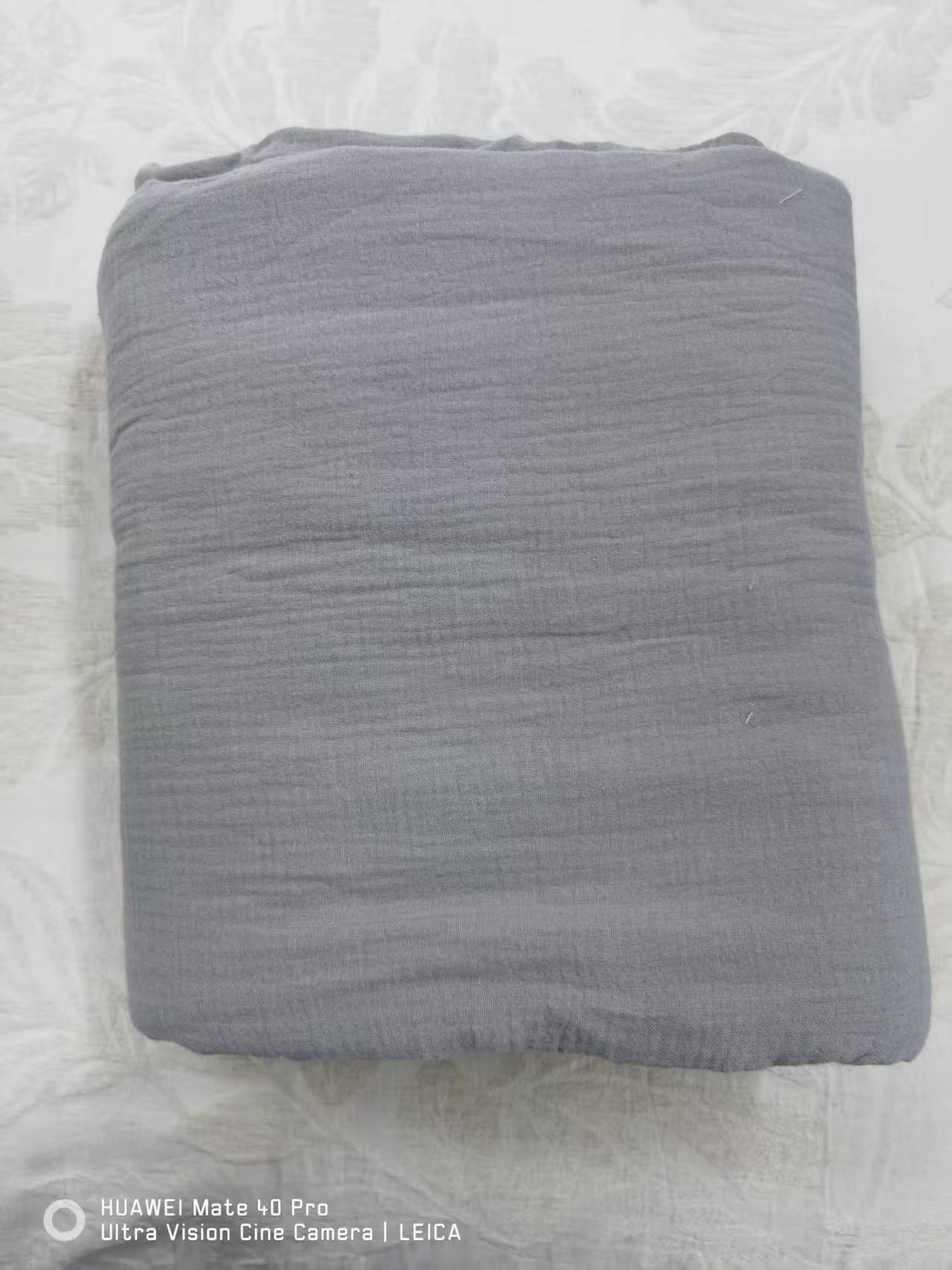 【维众二叔】灰色纯棉被套双层纱