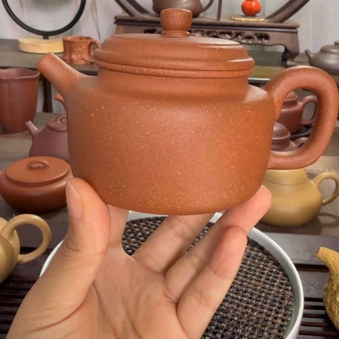 紫砂茶壶木**强紫砂壶150cc德中降坡泥