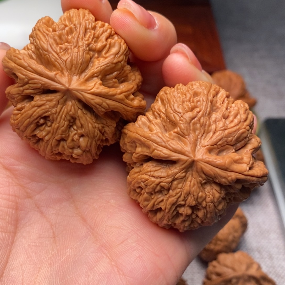 文玩核桃把件粗筋 44.8.全品 50克重
