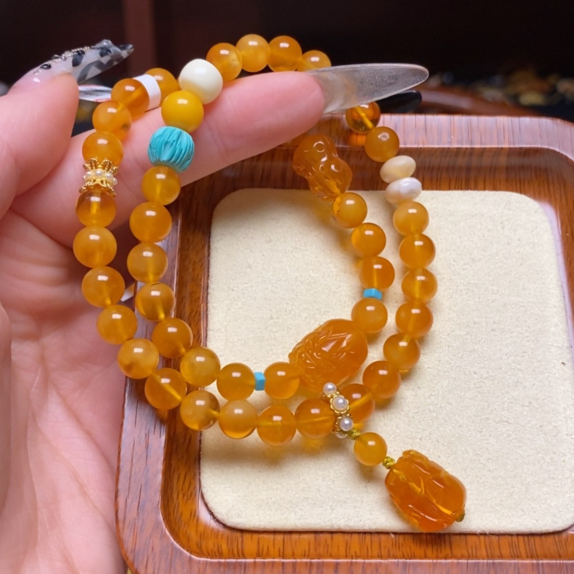 【闪购商品】蜜蜡手链未镶嵌手串