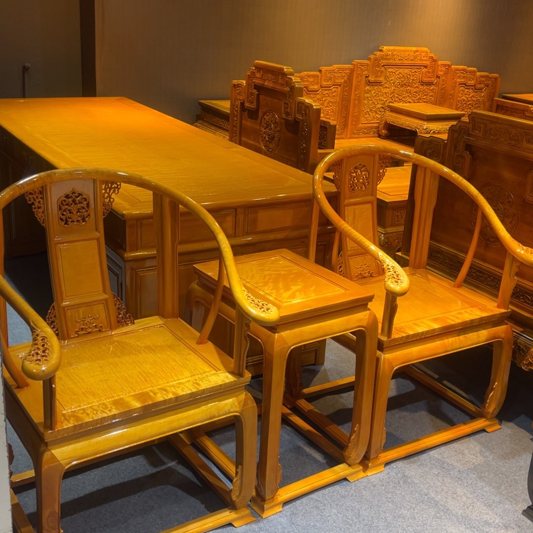 乌木类成套家具皇宫椅三件套