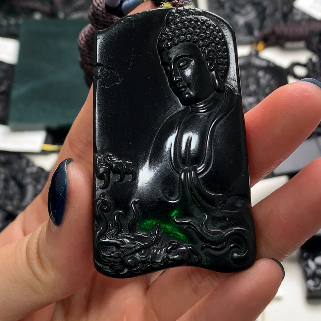 天然a货钢琴黑挂件