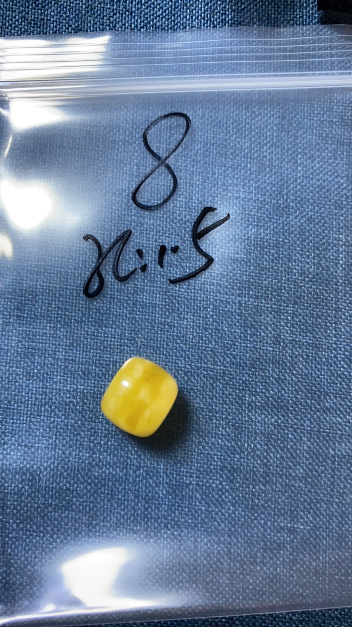天然蜜蜡鸡油黄12老型