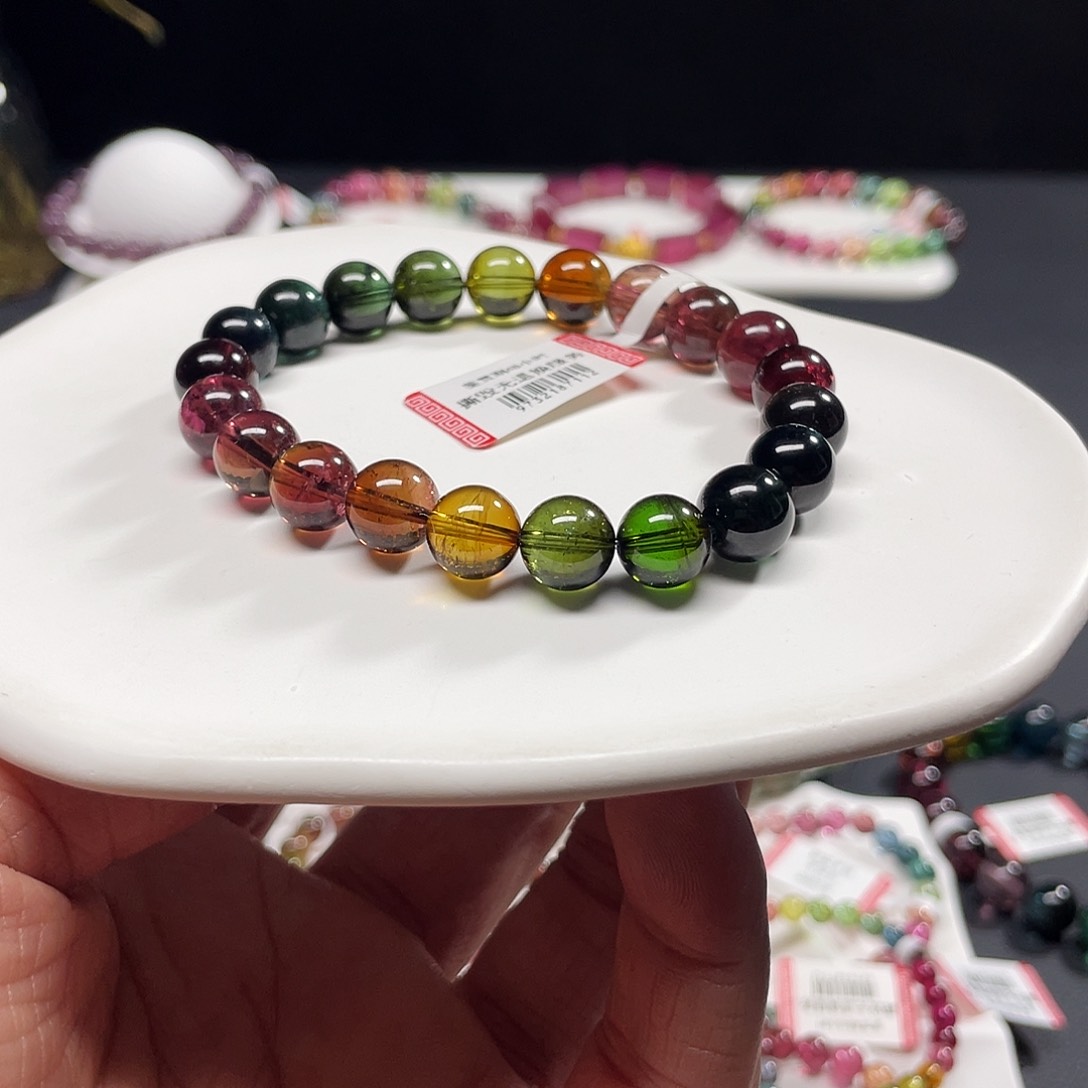 碧玺手链未镶嵌碧玺手链女款手链