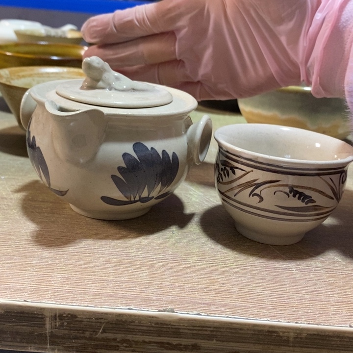 瓷片七厂手绘把壶