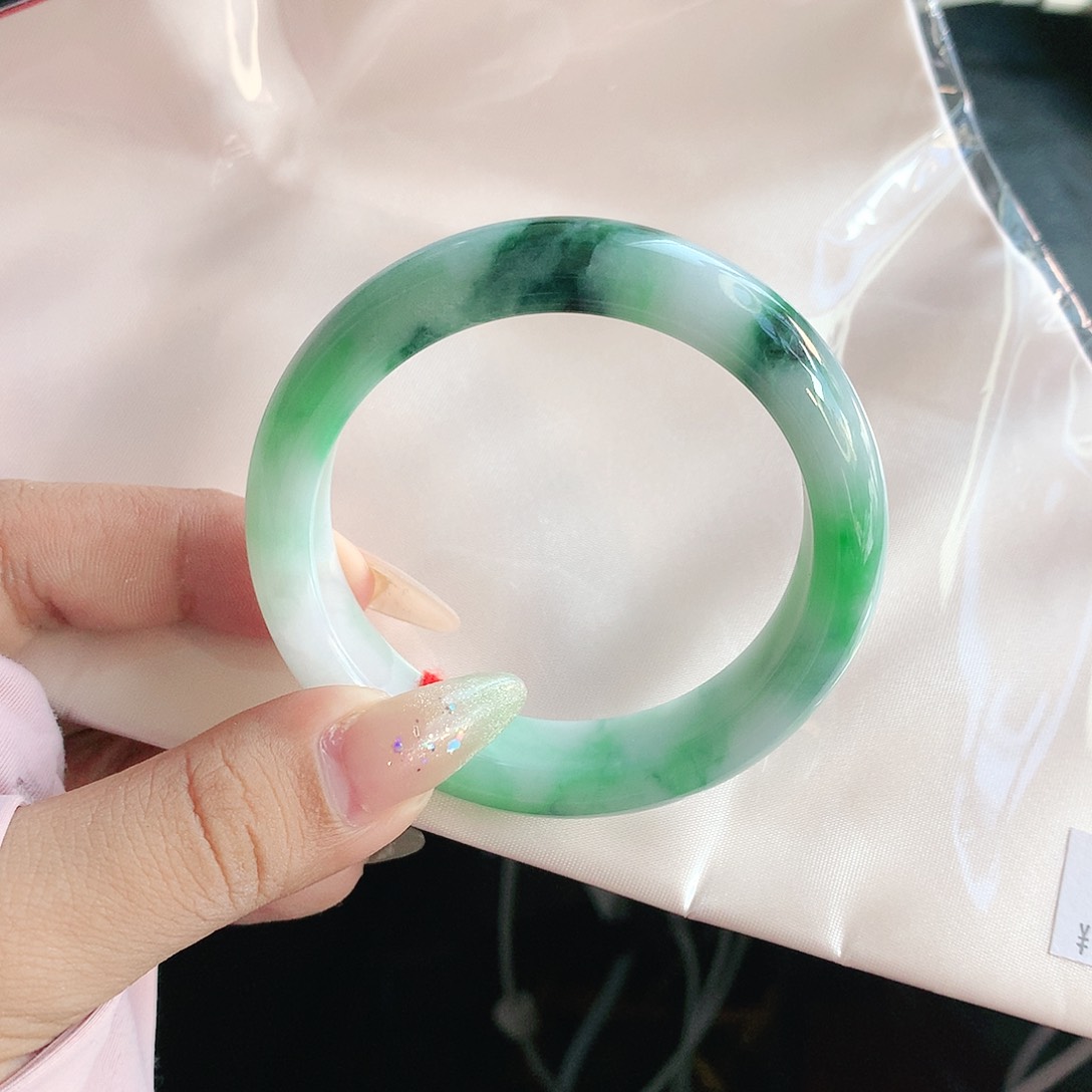 未镶嵌手镯翡翠53 天然缅甸a货翡翠1428