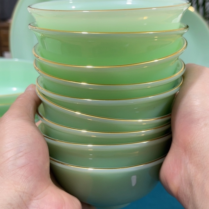 景德镇高端玉瓷单品4.5寸10个