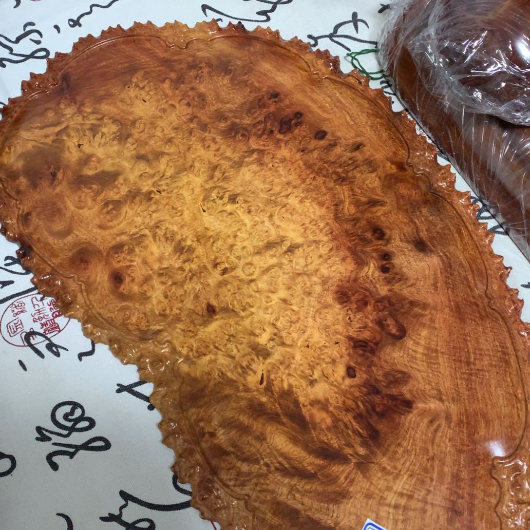 极***极木缅甸花梨瘤疤干泡台