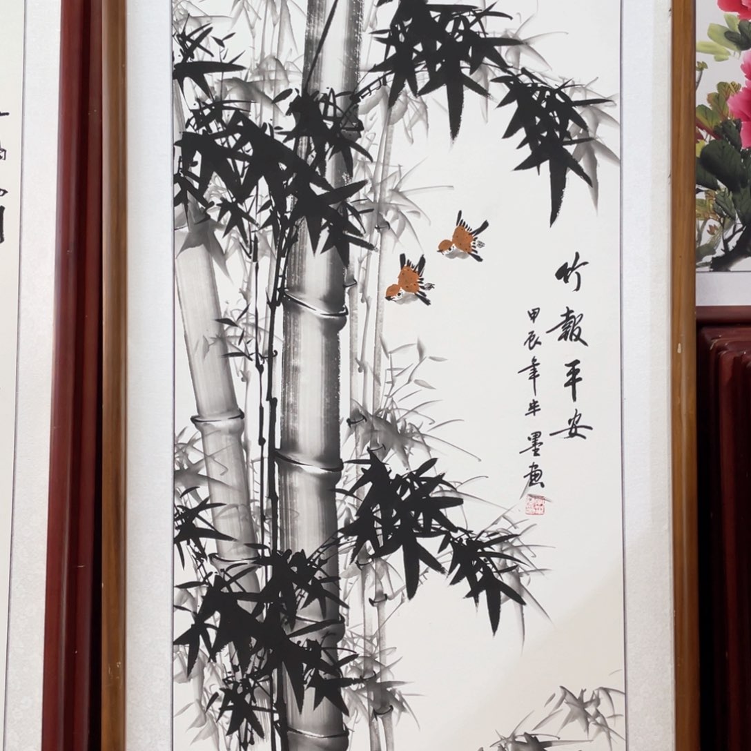 国画带框尺寸63*123厘米