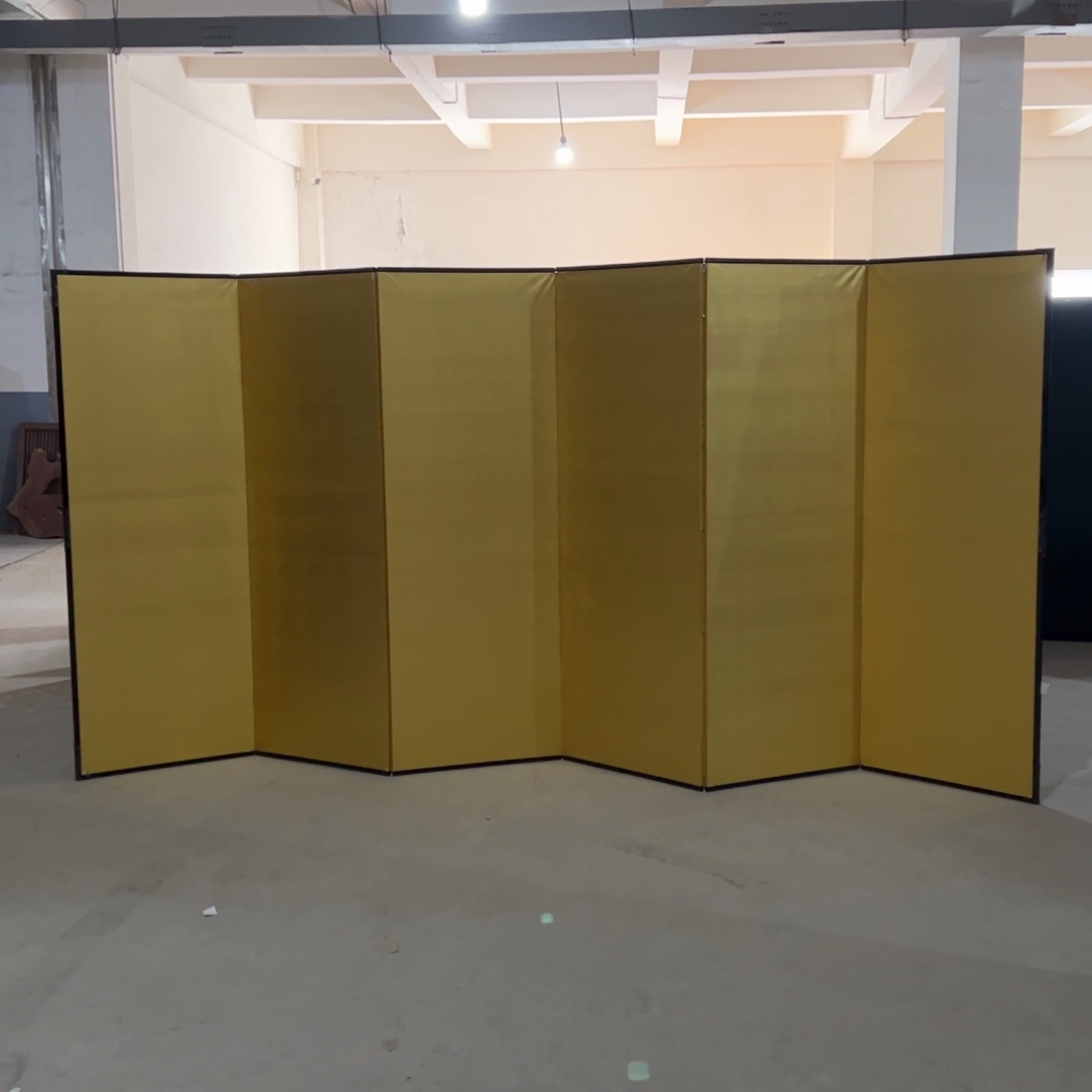 绘画屏风框画茶空间设计