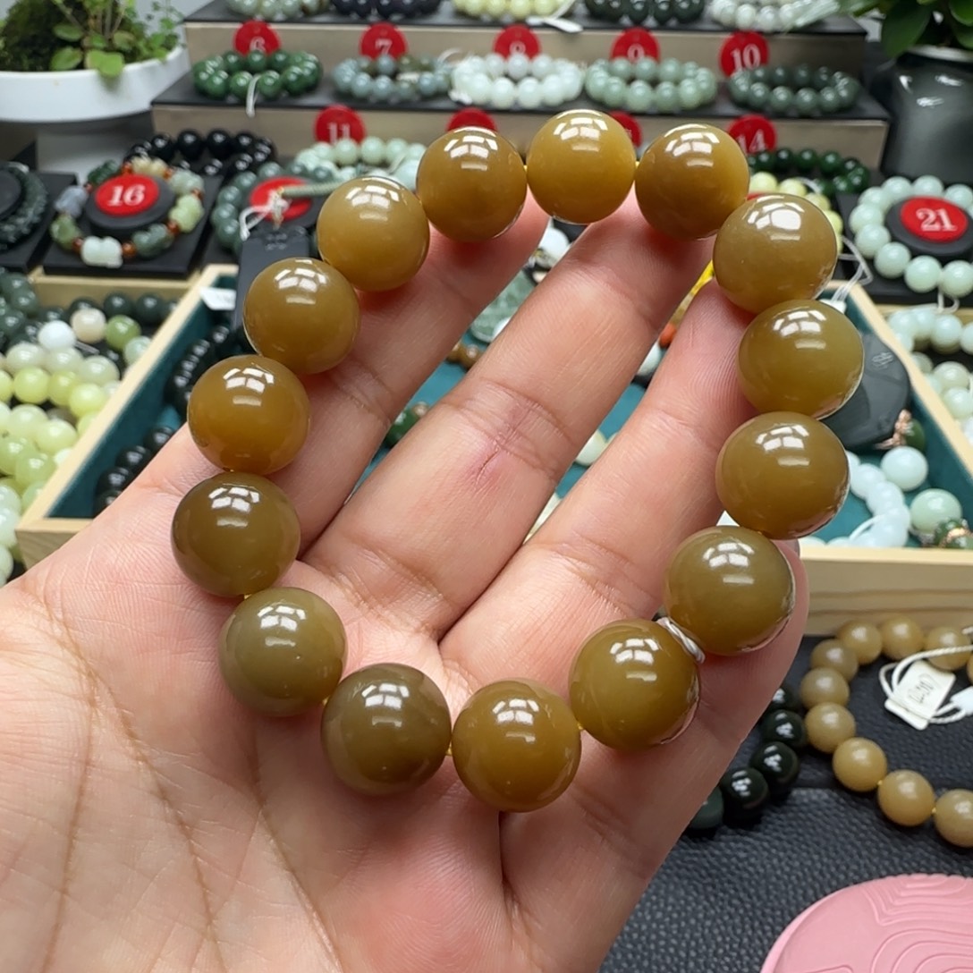 和田玉未镶嵌手链14