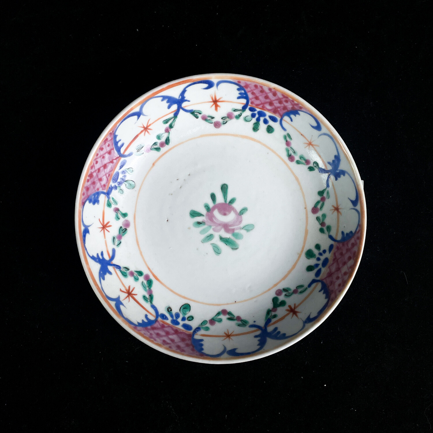 M25LZ001816 - 清中期 青花折枝花卉纹小盘